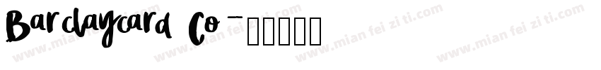 Barclaycard Co字体转换